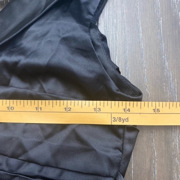 Express Satin Black Mini Dress - Picture 14 of 15